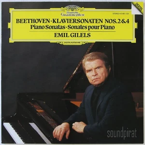 EMIL GILELS BEETHOVEN PIANO SONATAS Nos. 2 & 4 DGG ED.1 DIGITAL 415481-1 AS NEW - Picture 1 of 3