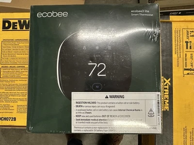 ecobee3 lite Smart Thermostat - Black (EB-STATE3LT-02) NEW! - Image 1 of 2