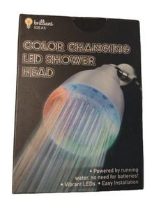 Soffione doccia LED multicolore che cambia, idroalizzato, avvitabile, FOTO STOCK - Foto 1 di 4
