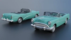 ABS-LIKE RESIN 3D PRINTED 1/25 1954 BUICK CENTURY CONVERTIBLE FULL KIT - Picture 1 of 14