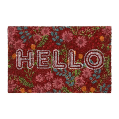 Fußmatte Kokosfußmatte Türmatte bunt Schmutzfangmatte Fußabstreifer rutschfest - Bild 1 von 4