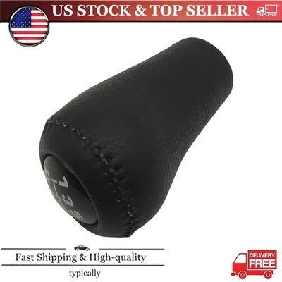 Perilla de cambio manual de cuero de 5 velocidades para camioneta Toyota 4Runner Supra Lexus SC300 Foto 1 de 4