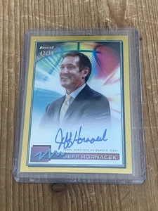 2021 Topps Finest Jeff Hornacek Gold Refractor Auto /50 Utah Jazz - Bild 1 von 2
