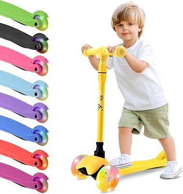 Mini Kickboard Scooter para Niños, Altura Ajustable 3 Ruedas Niño Micro Scooter Foto 1 de 4