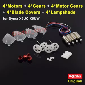 Syma X5UW X5UC Spare Parts CW CCW Motor engine Gear Wheel Blade Cover Lampshade - Picture 1 of 6