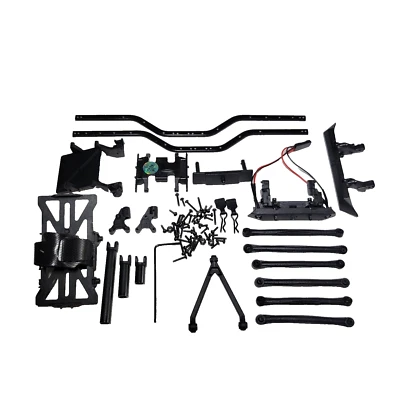 Axial SCX24 Jeep Wrangler Chasis Marco Rieles Batería Bandeja Tornillos Parachoques Luces Foto 1 de 4