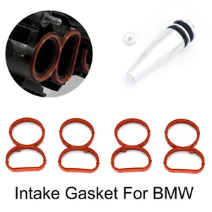 Car Intake Swirl Flap Delete Blank Plug Bung Metal Manifold Gasket For BMW N47 - Picture 1 of 9
