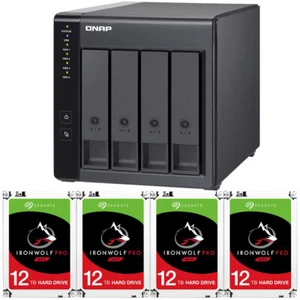 QNAP TR-004 DAS Storage 48TB (4 x 12TB) Ironwolf Pro Drives Assembled & Tested - Picture 1 of 11