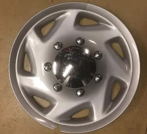 Wheel Cover KH 6313 Hub Cap Hubcap Grey Metal Finish 16” Outside Diameter: 17” - Picture 1 of 12