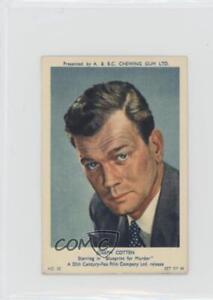 1953 A&BC Dollar Film Stars Series 1 Joseph Cotten #22 0a6