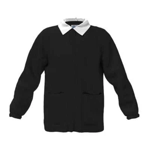 Casacca Bambino, Chiusura Zip, colore Nero, con colletto removibile bianco - Picture 1 of 2