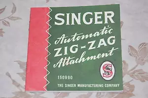 Zigzag Zigzagger 160990  Instruction Manual for Singer 221 221K Sewing Machine - Picture 1 of 6