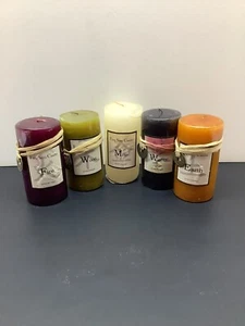 5 Elements candles Feng Shui Earth,fire,water,wood,metal by The Candle Run NOS - Picture 1 of 6