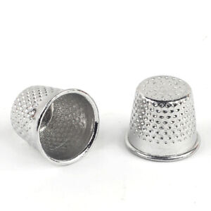 Sewing Finger Protector Set - 50pcs Silver Thimbles