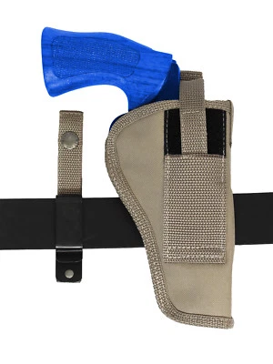New Barsony Desert Sand 360Carry 12 Option IWB OWB C/D Holster for 4" Revolvers - Image 1 of 4