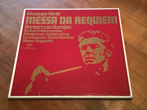 Verdi Requiem MIRELLA FRENI CHRISTA LUDWIG KARAJAN DGG 2 LP BOX 2707065 MINT - Picture 1 of 4