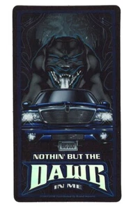 2003 ODM Pitbull / SUV Vending Machine Sticker - Nothin' But The Dawg In Me - Picture 1 of 1