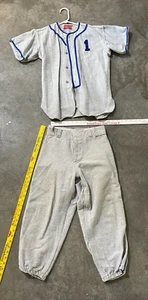 Vtg 1940s RAWLINGS Baseball Jersey Pants Shirt George SISLER HUMMEL St. Louis - Picture 1 of 14