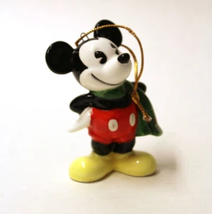 Vintage Walt Disney Mickey Mouse Ceramic Christmas Ornament 3 Inch Japan - Picture 1 of 6