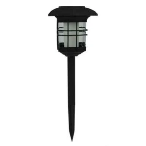 Dreifach LED Laterne Halterung Solar Flackern Umweltfreundlich Garten Pfahl Garten - Bild 1 von 5