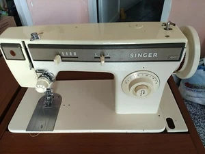 Macchina da Cucire Elettrica Singer 1247 con Mobiletto - Condizioni Perfette - Foto 1 di 8
