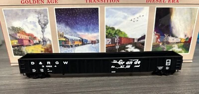 Walthers HO RTR 932-3253 65’ Mill Gondola Rio Grande #30824 Prebuilt - Image 1 of 3