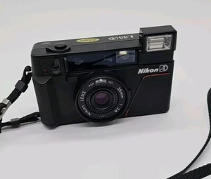 Nikon L35AD Point & Shoot 35mm Film Camera - Made in Japan - Black - Read Desc - Picture 1 of 15