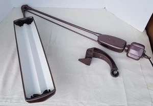 DAZOR FLOATING FIXTURE LAMP VINTAGE MODEL 2434 Machine Age Industrial Drafting - Picture 1 of 11
