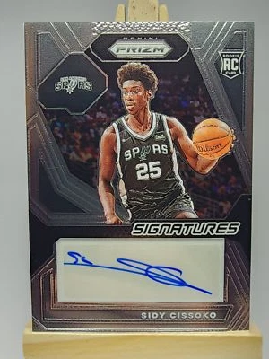Sidy Cissoko 2023-24 Prizm Rookie Signature RSI-CIS RC Auto San Antonio Spurs - Image 1 of 2