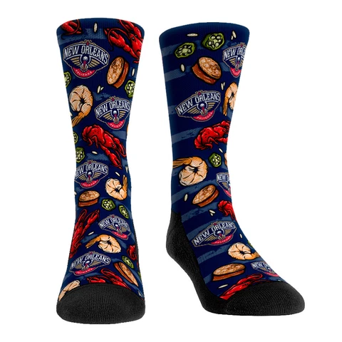 Youth Rock Em Socks New Orleans Pelicans Gumbo Crew Socks Cover