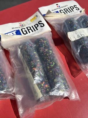 NOS 复古飞溅漆 FOAM 自行车把手杆握把桑普森脂肪包裹巡航 — 第 1/4 张图片