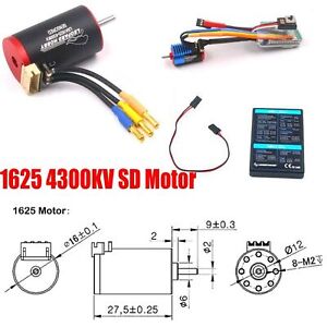 1625 4300KV  Motor w/ 45 ESC Brushless Sensored Combo fit for RC 1/24 Mini-Q