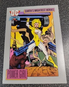 1992 Power Girl DC Comics Card #71 Earth's Mightiest Heroes Series 1 Impel Hobby - Picture 1 of 3
