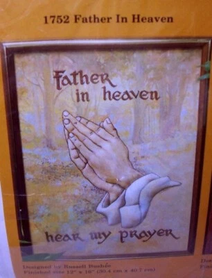Creative Circle Stitch & Stuff Kit #1752 "Father in Heaven" Quilted Picture - Image 1 of 3