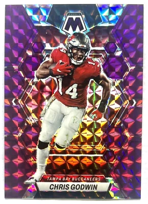 CHRIS GODWIN 2023 Panini Mosaic PURPLE Prizm SP 17/49 #228 TAMPA BAY BUCCANEERS - Image 1 of 2