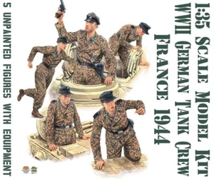 1:35 WWII German Tank Crew and Equipment France 1944 scale model kit by MiniArt - Bild 1 von 16