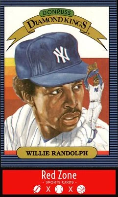 1986 Donruss - #16 Willie Randolph NM Set Break. - Image 1 of 2