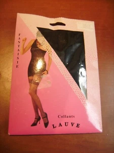 Collant vintage fantaisie de marque Lauve noir taille Moyen neuf emballé - Imagen 1 de 1