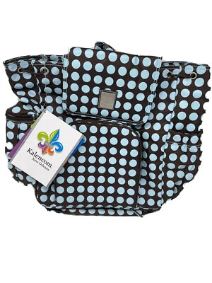 Kalencom Blue Polka Dog/Chocolate Brown Diaper Bag_New with tag - Image 1 of 4