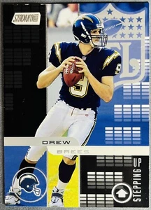 2001 Topps Stadium Club Stepping Up #SU7 Drew Brees Rookie RC Chargers - Picture 1 of 2