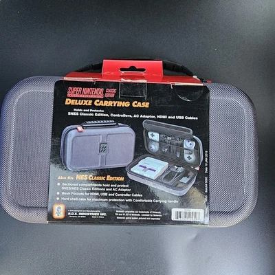 Estuche de Transporte SNES / NES Classic Mini Edition Deluxe para Super Nintendo - Nuevo Foto 1 de 2