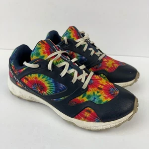 Merrell Zapatos de Acceso Desnudo Niños Grandes Talla 5M Tie Dye Parte Superior Baja Trail Running Tenis - Imagen 1 de 13