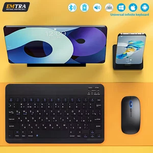 Slim Mini Bluetooth Wireless Keyboard For Android IOS Windows - Picture 1 of 13