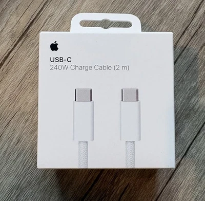 Apple USB-C 240W charge cable 2M Length , Apple Model: A2794, MYQT3AM/A - Image 1 of 4