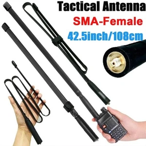 Antenne tactique �� gain ��lev�� pour Baofeng UV5R UV82 avec connecteur femelle - Photo 1/48