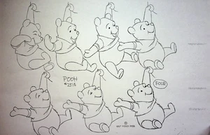 New Adventures of Winnie the Pooh Production Model Copy Layout Page #GB - Picture 1 of 2