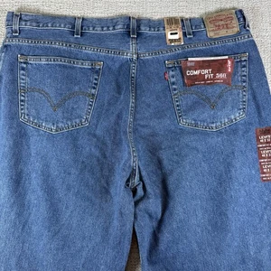 Pantalones de mezclilla azules de pierna cónica calce cómodo 46x32 para hombre Levi’s 560 Y2K holgados nuevos con etiquetas - Imagen 1 de 8