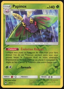 Carte Pokémon Papinox 28/214 Reverse Tonnerre Perdu Français - Imagen 1 de 2