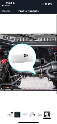 For Ford F-150 Expedition 2018-2023 FL3Z-8A080-A Coolant Reservoir Tank with Cap - Image 1 of 3