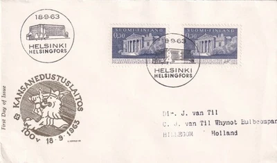 SA25c Finland 1963 The 100th anniversary of the Parliament FDC - Image 1 of 2